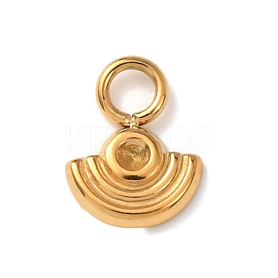 304 Stainless Steel Pendant Rhinestone Settings STAS-T026-02G-1