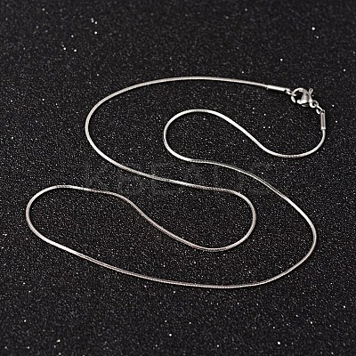 Non-Tarnish 304 Stainless Steel Snake Chain Necklaces X-NJEW-O096-16-1