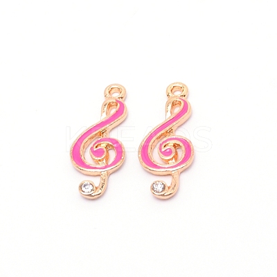 Alloy Enamel Pendants ENAM-WH0049-25G-05-1