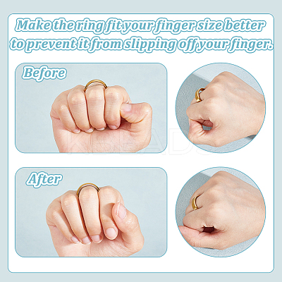 20Pcs Silicone & Acrylic & EVA Invisible Ring Size Adjuster FIND-NB0006-70-1