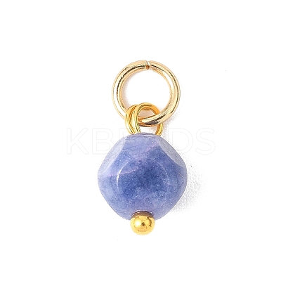 Natural Colorful Tourmaline Dice Charms PALLOY-JF04580-01-1
