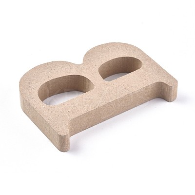 Letter Unfinished Wood Slices DIY-WH0162-62B-1