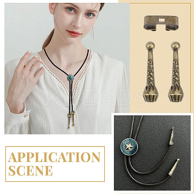 DIY Iron Bolo Tie Making Finding Kit FIND-CA0008-98-1
