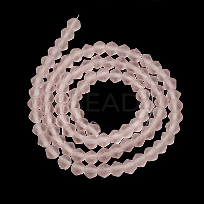 Imitate Austrian Crystal Frosted Glass Beads Strands LS-EGLA-A039-T4mm-MD26-1
