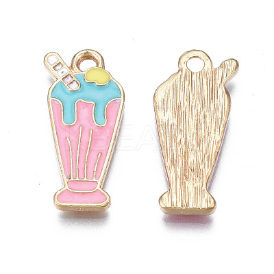 Rack Plating Alloy Enamel Pendants X-PALLOY-N172-033B-1