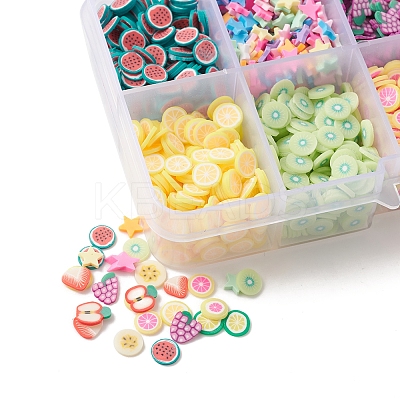 60G 10 Style Handmade Polymer Clay Nail Art Decoration CLAY-FS0001-31-1