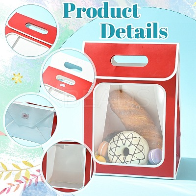 12Pcs 4 Styles Paper Packing Tote Bags ABAG-CJ0001-07-1