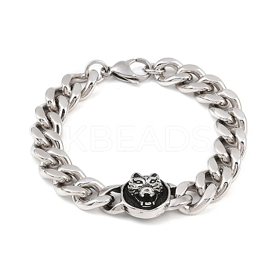 304 Stainless Steel Link Bracelets LS-BJEW-D379-11ASP-1