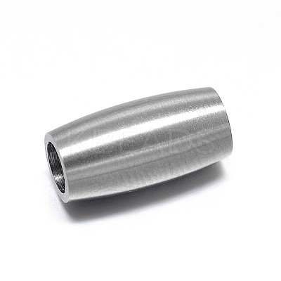 Tarnish Resistant Column 304 Stainless Steel Magnetic Clasps with Glue-in Ends LS-STAS-D059-15C-1