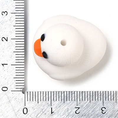 Duck Food Grade Silicone Focal Beads SIL-Q030-05B-1