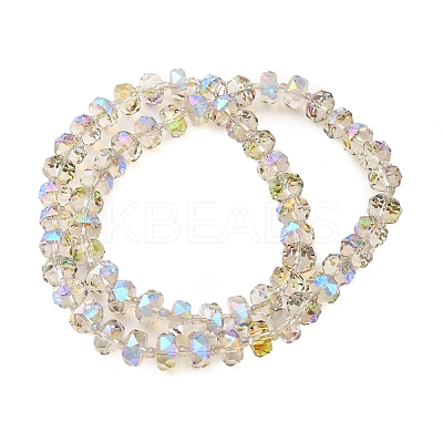 Transparent Electroplate Glass Beads Strands EGLA-P062-01A-HR05-1