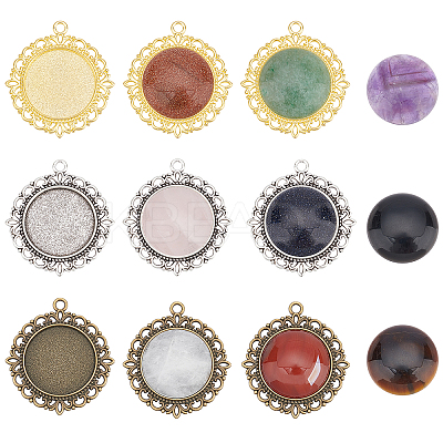 DIY Oval Pendant Making Kit DIY-CA0003-60-1