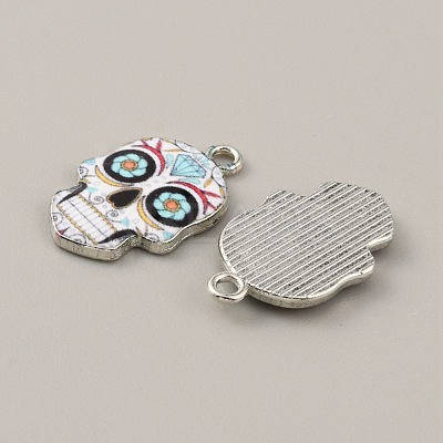 Alloy Enamel Pendants FIND-CJC0015-09H-1