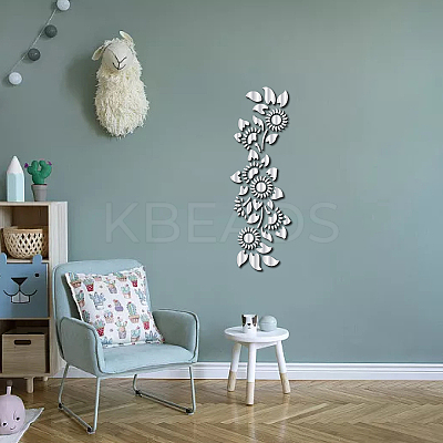 2Pcs Mirror Wall Stickers DIY-CN0001-97-1
