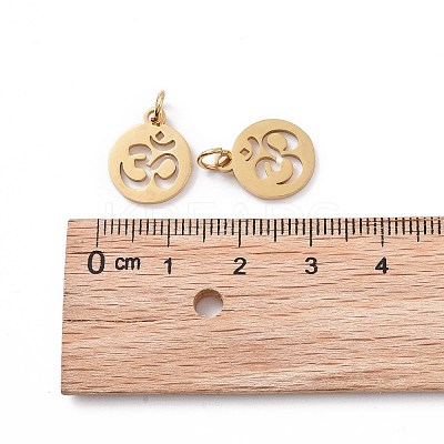 304 Stainless Steel Charms LS-STAS-Q201-T446G-1
