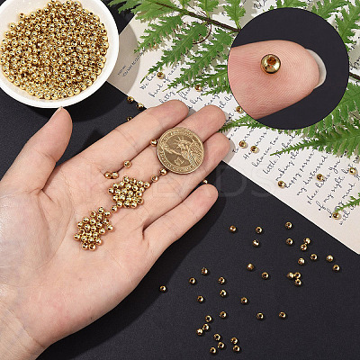 500Pcs 304 Stainless Steel Beads STAS-YW0002-80-1