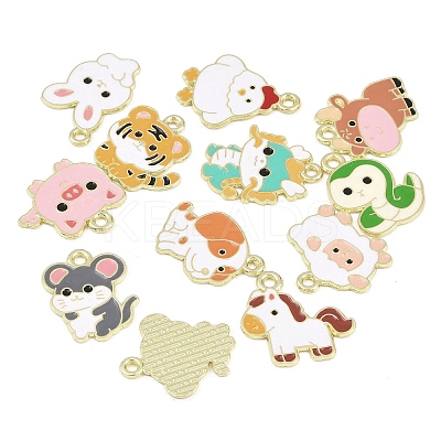 Alloy Enamel Pendants ENAM-L053-02LG-1