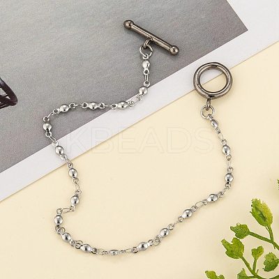 Brass Ring Toggle Clasps LS-KK-L116-30B-1