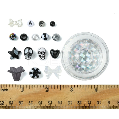 DIY Acrylic & ABS Plastic Imitation Pearl Beads Bracelets Making Kits DIY-FS0006-50-1