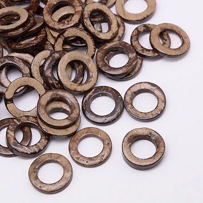 Wood Jewelry Findings Coconut Linking Rings COCO-O006C-12-1