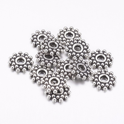 Gear Tibetan Silver Spacer Beads X-AA119-NF-1