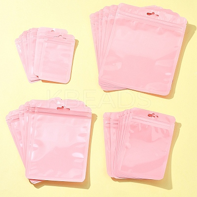 40Pcs 4 Styles Macaron Color Plastic Yin-yang Resealable Bags OPP-FS0001-18C-1