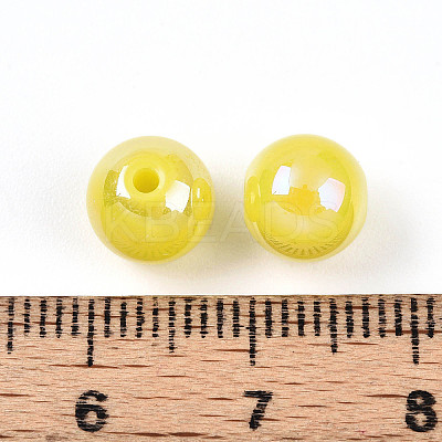 Electroplate Pearlized Glass Pearl Beads EGLA-T021-14B-09-1