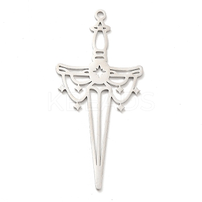 Non-Tarnish 201 Stainless Steel Big Pendants STAS-E175-05P-1