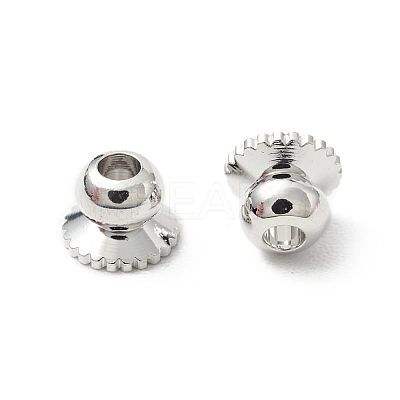 Rack Plating Brass Bead Cap KK-WH0060-03P-1