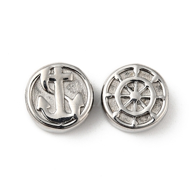 Tarnish Resistant 304 Stainless Steel Beads STAS-C055-03P-1