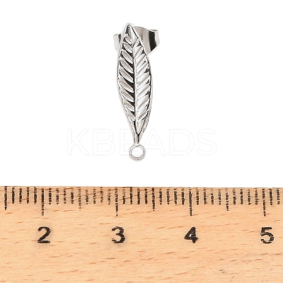 304 Stainless Steel Stud Earring Findings STAS-Z199-03P-02-1