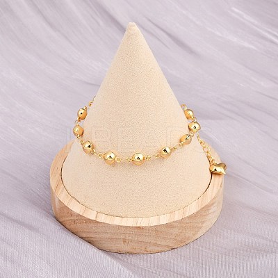 304 Stainless Steel Link Bracelets for Women BJEW-D359-03G-1