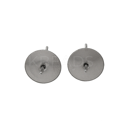 Anti-Tarnish 304 Stainless Steel Stud Earring Findings STAS-P370-01E-P-1