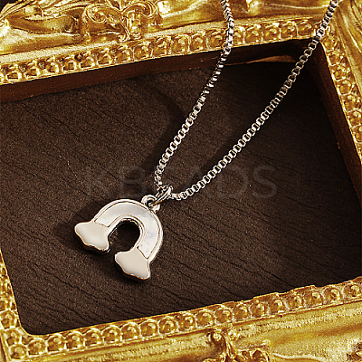 Non-Tarnish 304 Stainless Steel Pendant Necklace GF6823-1-1