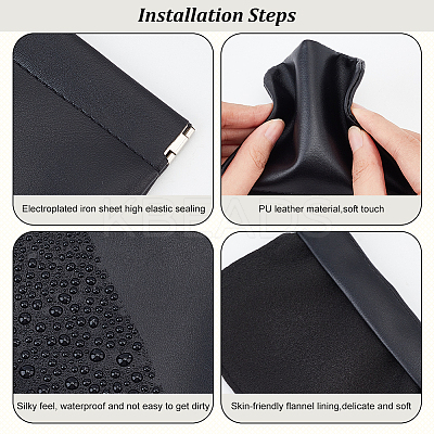 2Pcs 2 Style Imitation Leather Coin Purse ABAG-NB0001-59B-1