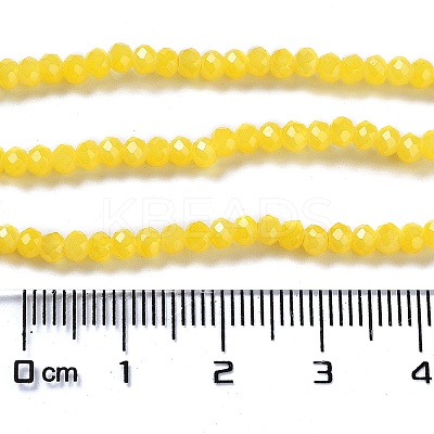 Baking Paint Imitation Jade Glass Bead Strands DGLA-A034-J2MM-A30-1