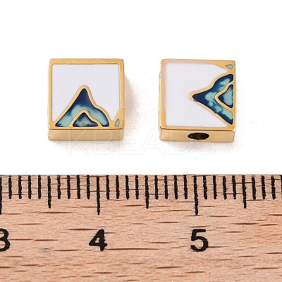 Ion Plating(IP) 304 Stainless Steel Enamel Beads STAS-I309-11A-G-1