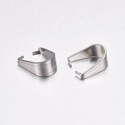 Tarnish Resistant 304 Stainless Steel Snap on Bails LS-STAS-F117-15P-6x2mm-1