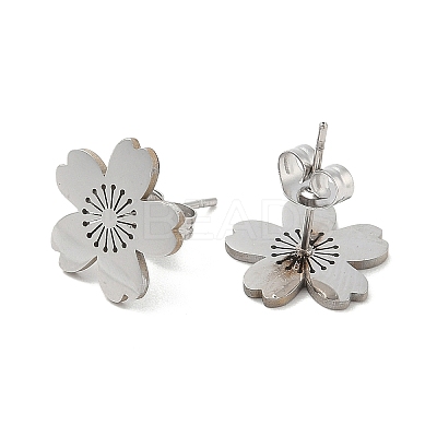 Non-Tarnish 304 Stainless Steel Stud Earrings EJEW-K285-06P-1