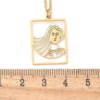 304 Stainless Steel Necklace LS-NJEW-D330-01G-06-1