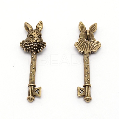 Zinc Alloy Pendant PALLOY-WH0087-27-1