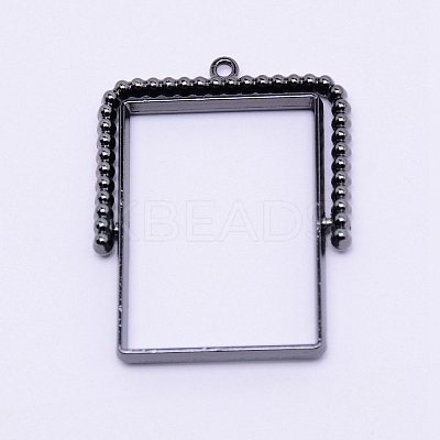Alloy Open Back Bezel Pendants LS-PALLOY-WH0071-59B-RS-1