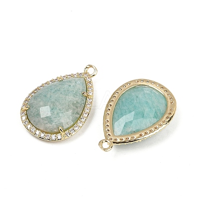 Natural Amazonite Faceted Pendants G-I382-05G-08-1