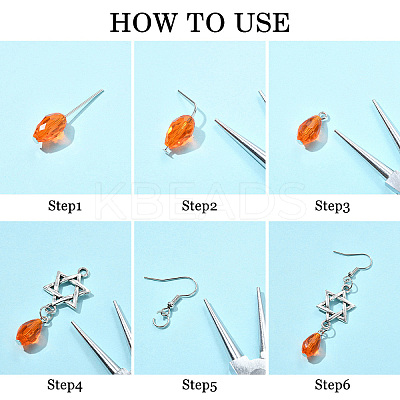 DIY Alloy Earring Jewelry Making Kit DIY-YW0011-89-1