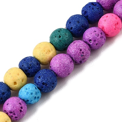 Dyed Synthetic Lava Rock Beads Strands GG-CBAAE19-06A-02-1