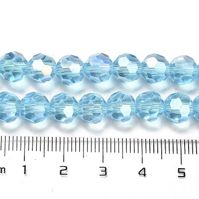 Transparent Glass Beads EGLA-A035-T8mm-B08-1