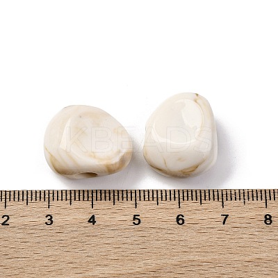 Two Tone Opaque Acrylic Beads X-MACR-Z002-01B-1