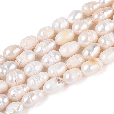 Natural Cultured Freshwater Pearl Beads Strands PEAR-N029-01B-1