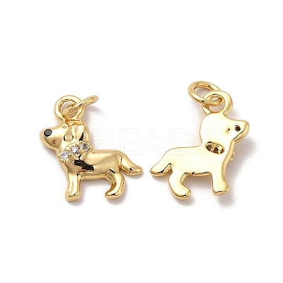 Brass Micro Pave Cubic Zirconia Pendants KK-E068-VB789-2-1