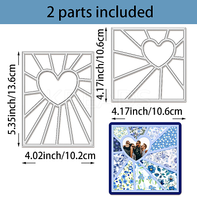 Carbon Steel Cutting Dies Stencils DIY-WH0309-1721-1